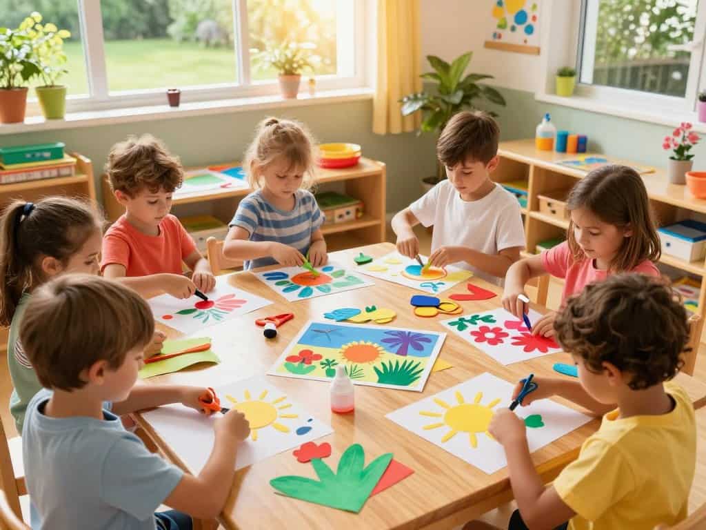 Sommerbilder gestalten in der Krippe