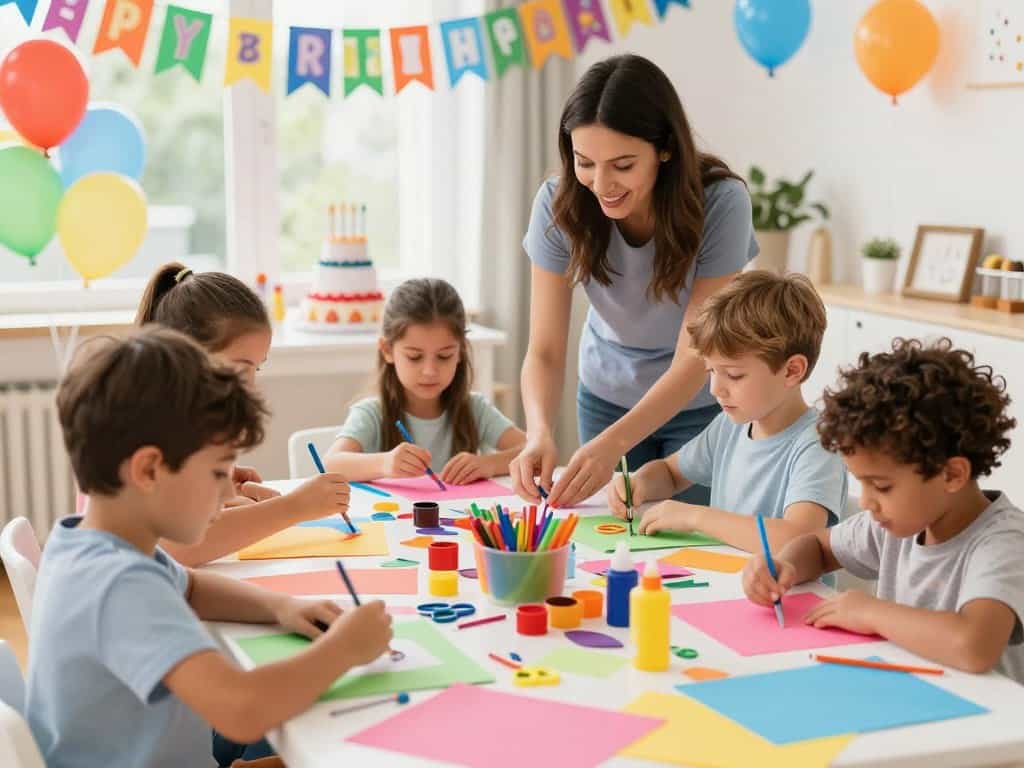 Vorbereitung Kindergeburtstag Basteln