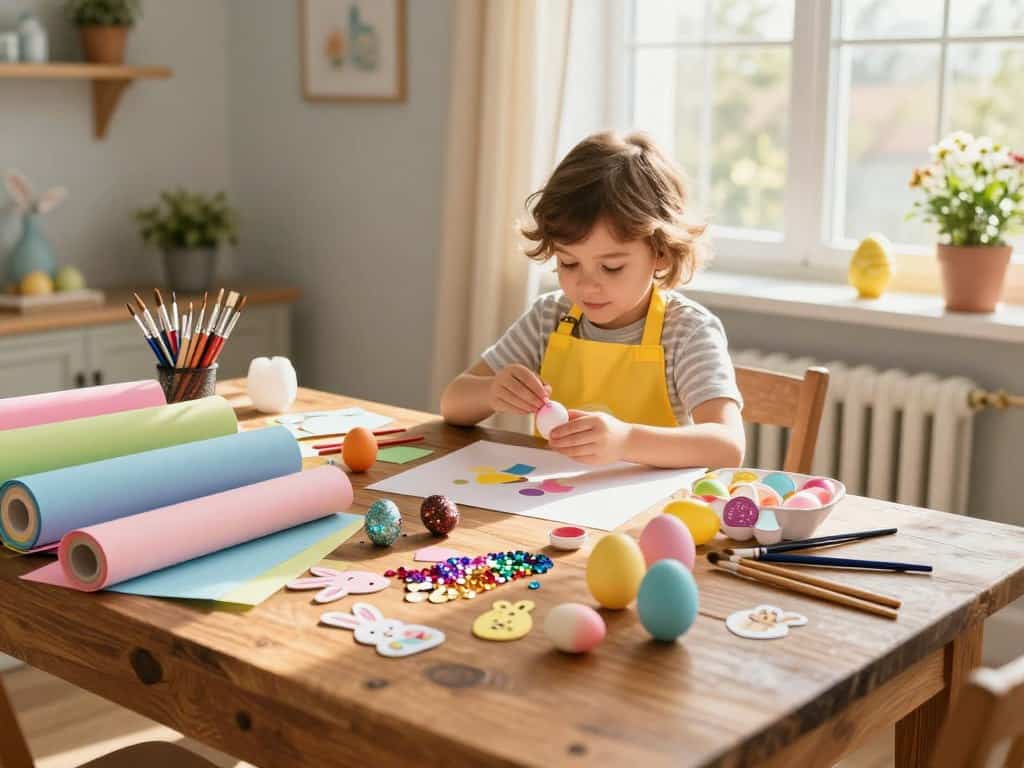 Bastelmaterial Ostern vorbereiten