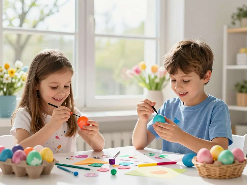 Ostereier dekorieren mit Kindern