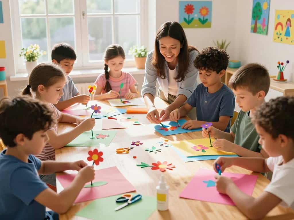 Papierblumen basteln für Kinder unterschiedlicher Altersgruppen
