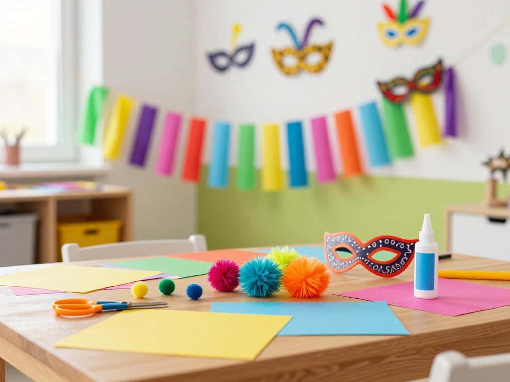 Bastelmaterialien für Krippenkinder