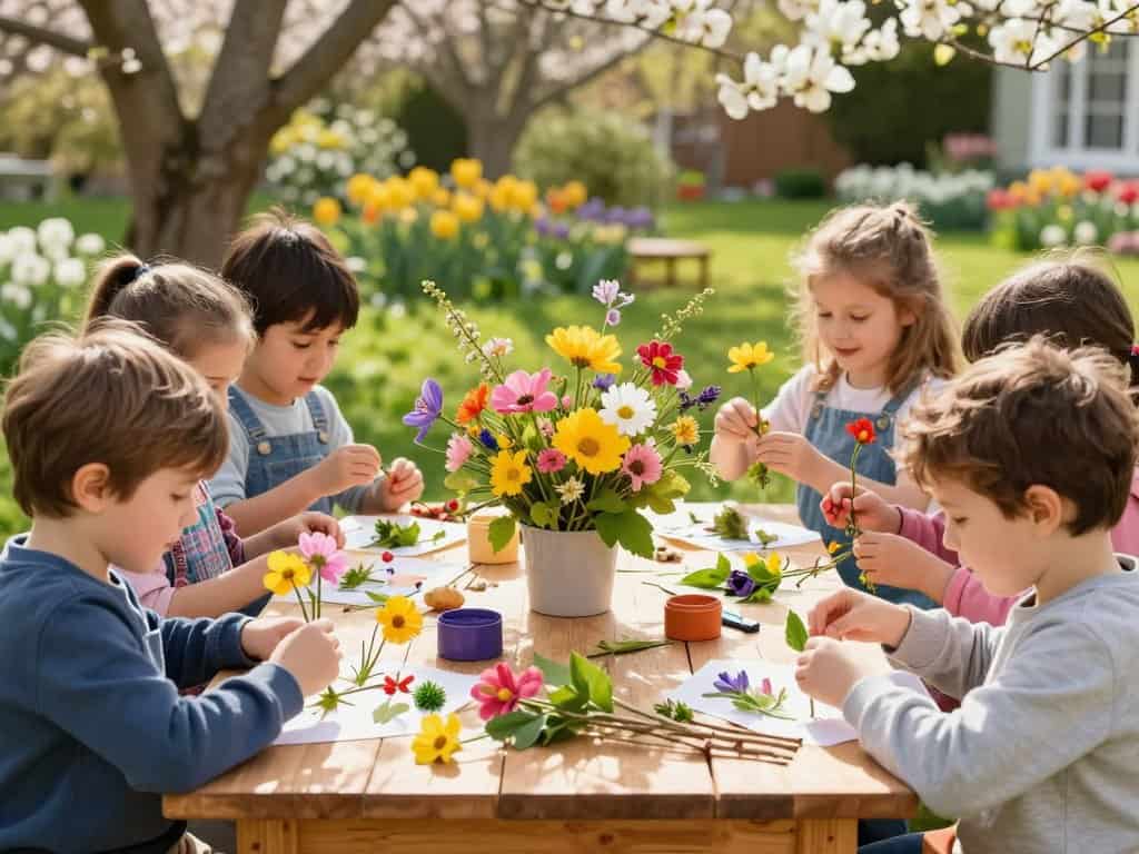 Basteln mit Naturmaterialien im Frühling